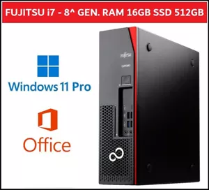 PC Computer Desktop Fisso Ricondizionato i7 16GB SSD 512GB Win 11 Fujitsu SFF ^^ - Foto 1 di 5