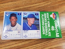 1988 Kraft Home Plate Heroes Unopened Box - #31 Rickey Henderson & #6 Jody Davis