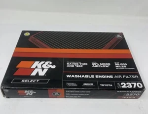 K&N Select Washable Engine Air Filter for Toyota (SA2370) 2007-2017 Toyota Camry - Foto 1 di 2