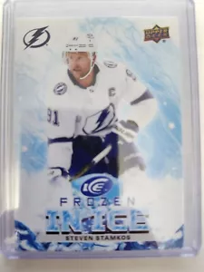 Steven Stamkos - RIPPED Frozen in Ice #FI-50 - 2021-22 Upper Deck Ice - Picture 1 of 2