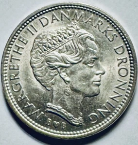 1979 DAMNEMARKS MARGUARETH II 10 KRONE Mint UNC. Bx11.38 - Picture 1 of 2
