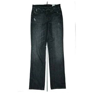 Cambio Ladies Stretch Jeans Trousers Dark Used Destroyed Straight Gr.36 W29 L34 - Picture 1 of 7