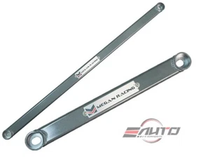 MEGAN Front + Rear Lower Cross Brace Bar for CIVIC 06-11 FG FA Gunmetal - Picture 1 of 1