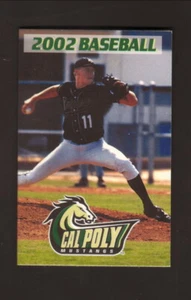 Cal Poly Mustangs 2002 Baseball Pocket Spielplan Big West Conference - Bild 1 von 2