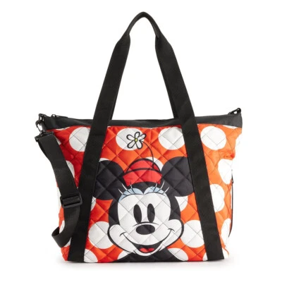 Disney Classic Minnie Mouse Polka Dot Tote Bag - Weekender Bag - Image 1 of 4