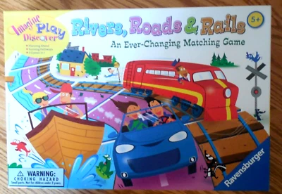 2011 Ravensburger "Rivers, Roads & Rails" Ever-Changing Matching Game for Age 5+ - Image 1 of 4