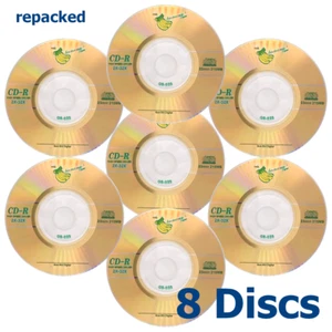 Banana Digital Mini CD-R 32x 8cm 210 MB Blank CD Recordable Discs 210M - 8 Discs - Photo 1/1