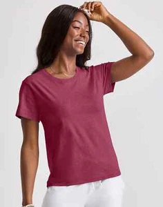 Hanes T-Shirt Originals Tee Kurzarm Rundhals Tri-Blend Damen leicht - Bild 1 von 34