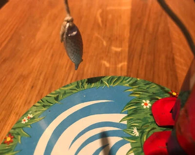 Poisson pour Martin le pêcheur de Joustra Pêche Réservé jouet en tôle No Mettoy