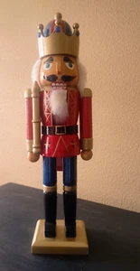 Weihnachten Nussknacker König 15 Zoll Holzbett Bath & Beyond Vintage - Bild 1 von 5