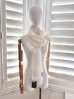 NWT Gucci GG Supreme Print Silk Wool Blend Rectangle Scarf in White Authentic