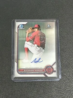 2022 Bowman Alejandro Hidalgo Auto Chrome 1st #CPA-AH Angels  A2 - Image 1 of 2
