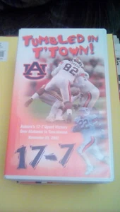Tumbled In T'Town! Auburn 17-7 Victory Over Alabama Tuscaloosa 2002 VHS football - Picture 1 of 2
