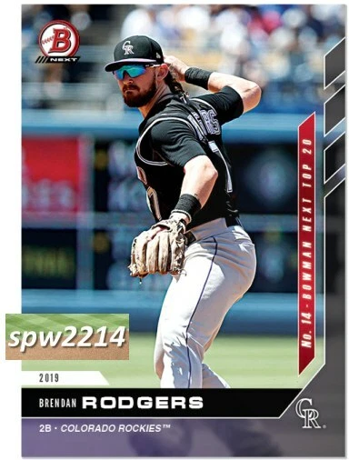 2019 Bowman Next Top 2020 Prospects Brendan Rodgers #T14 - Image 1 of 1