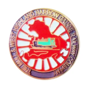 Mull and West Highland Narrow Guage Railway Small Round Pin Badge - Picture 1 of 2