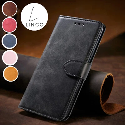 Handytasche Handyhülle Handy Hülle Case Cover Kunstleder Tasche in Lederoptik - Bild 1 von 4