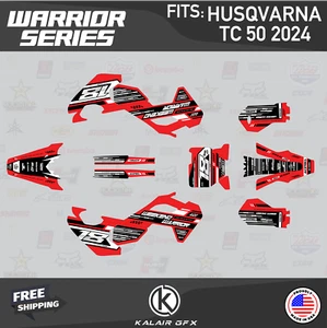 Kit de gráficos para Husqvarna Mini TC50 (2024) TC 50 Warrior - ROJO - Imagen 1 de 6