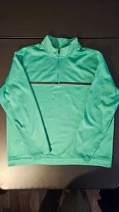 Nike Golf Tour Performance Therma-Fit Mens XL Green 1/4 Zip Pullover Sweatshirt - Picture 1 of 11