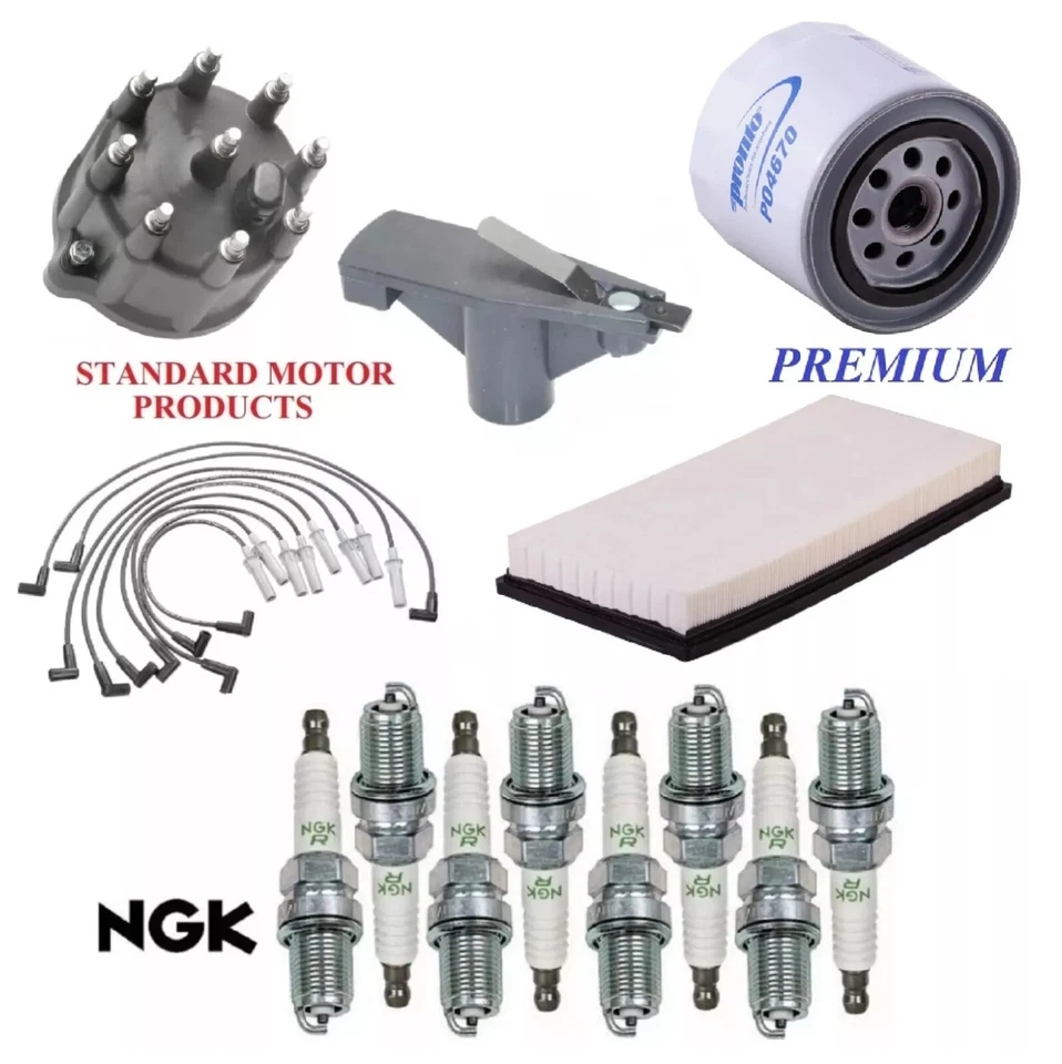 Tune Up Kit Filters Cap Wire Spark Plugs For DODGE RAM 1500 V8; 5.9L 1998-2001 - Image 1 of 1