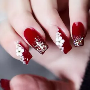 Uñas Postizas decoradas Acrílicas Falsas 24pack Colores Rosa 🩷 - Imagen 1 de 7