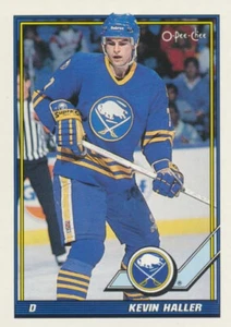 1991-92 O-Pee-Chee #473 KEVIN HALLER - Buffalo Sabres - Bild 1 von 1