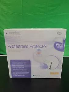 SERTA ICOMFORT TWIN XL-2in1-MATTRESS PROTECTOR w QUEEN PILLOW PROTECTOR - Picture 1 of 3