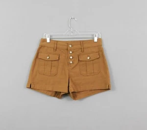 No Boundaries Pantalones cortos juniors para mujer, talla 9, marrón, 98% algodón, 2% spandex - Imagen 1 de 5