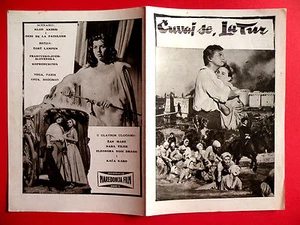KING ON HORSEBACK LA TOUR '58 JEAN MARAIS NADJA TILLER LAMPIN EXYU FILMPROGRAMM - Bild 1 von 4