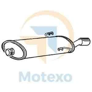 Klarius PG669M Exhaust Rear Box 306 1.4 1.6 00-01 - Image 1 of 1