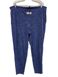 Vintage 90z Zubaz bequeme Lounge Hose Jacksonville Jaguars Farben AOP lila türkis MED - Bild 1 von 8