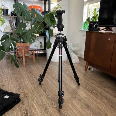 Manfrotto 222 Pistol Grip Quick Release Plate Tripod Bogen 3221 Made In Italy - Image 1 of 4