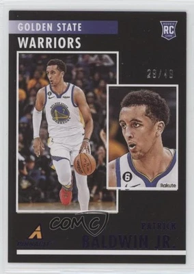 2022-23 Panini Chronicles Pinnacle Purple /49 Patrick Baldwin Jr #91 Rookie RC - Image 1 of 2