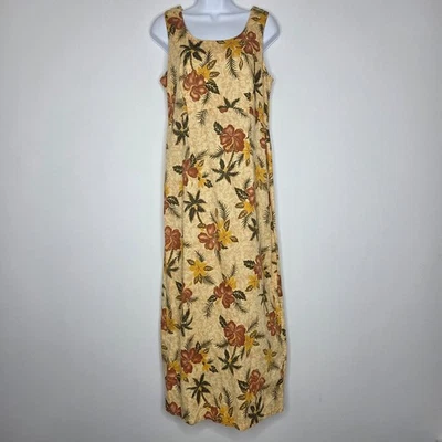 Hilo Hattie Vintage Womens Tropical Floral Maxi Dress Size 12 Hawaiian Beach - Image 1 of 4