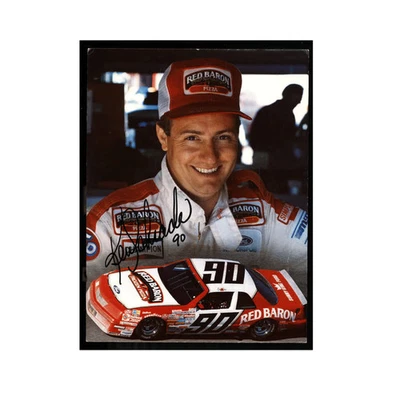 Ken Schrader Nascar Autographed Signed #52 Red Baron Car Postcard - Image 1 of 2