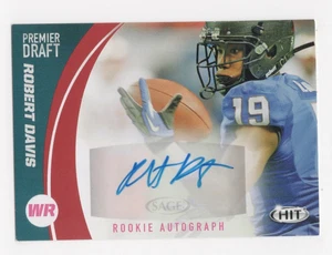 2017 SAGE PREMIER DRAFT FOOTBALL ROOKIE AUTOGRAMM ROBERT DAVIS LAS VEGAS RAIDERS - Bild 1 von 2