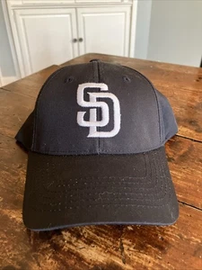 Sombrero De Colección de los Padres de San Diego • Negro • Twins Enterprise MLB Mercancía Genuina - Imagen 1 de 7
