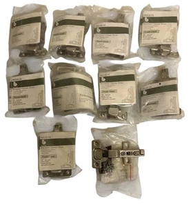 Belwith European Cabinet Hinge P5115-14 Lot Of 10 Frameless Flush Inset Nickle  - Picture 1 of 4