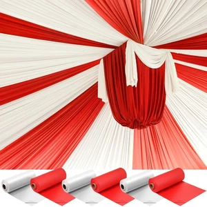 40 x 100 Einweg Zirkus Tischdecke Rolle für Partyzubehör, 6 Stück - Bild 1 von 7