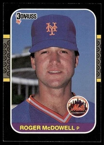 1987 Donruss #241 Roger McDowell New York Mets Baseball Card - Picture 1 of 2