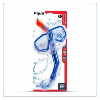 Juego de máscara y snorkel de vidrio templado deportivo Aqua Lung - pequeño/niños Foto 1 de 4
