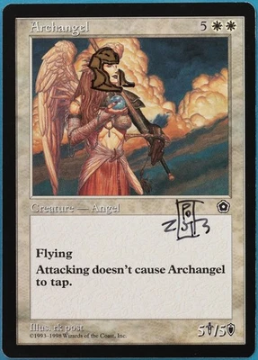 Archangel Portal Second Age NM ARTIST ALTERED SIGNED MTG CARD (415048) ABUGames - Image 1 of 2