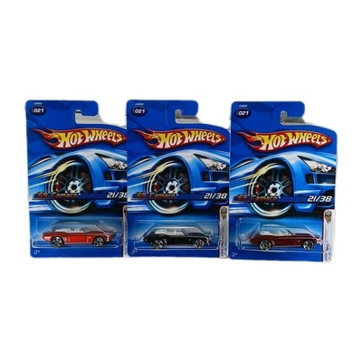 Hot Wheels Lot of (3) '69 Camaro 2006 1st Edition Black Red Orange 1/64 Diecast - Image 1 of 4