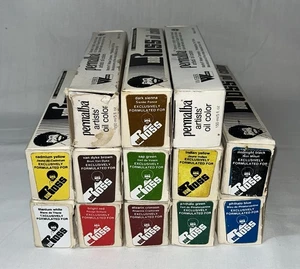 Bob Ross - Colori ad olio 5 oz 150 ml - Lotto di 13: Verde Marrone Giallo Blu + - Foto 1 di 10