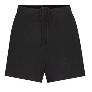 Skims Kim Kardashian Black Onyx Sleep Short Relaxed Soft Cozy Plus Size 2X - Picture 1 of 7