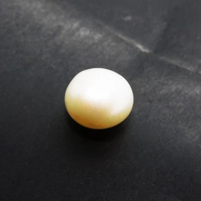 3.70 Ct White Mabe Natural Pearl Loose Gem Sea CERTIFIED Excellent Round Cut - Image 1 of 4