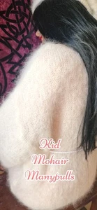 🐏Pull Tricot Doudou Fluffy Poilu Cocooning Laine Chèvre Angora Kid Mohair🐏 - Bild 1 von 12