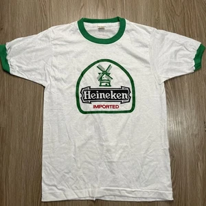Vintage 80’s Heineken Imported Beer T-Shirt Single Stitch Made In USA Ringer - Bild 1 von 3