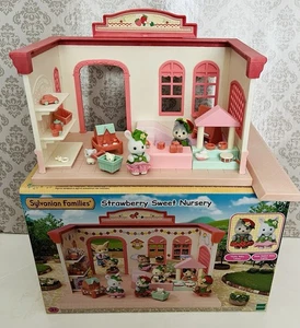 Sylvanian Families Strawberry Nursery Calico Critters With Figures Brand New (L) - Picture 1 of 22