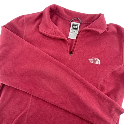 The North Face Fleece Pullover Womens M Pink Quarter Zip Sweater - Image 1 of 4