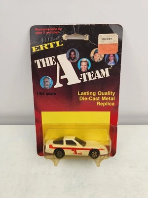 ERTL THE A-TEAM CHEVROLET CORVETTE 1983 Vintage WHITE AND RED New 1/64 - Image 1 of 4